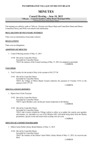 Council Minutes - June 10, 2015