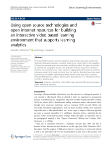 Using open source technologies and open internet resources for