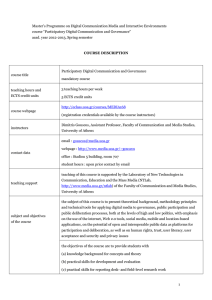 course description