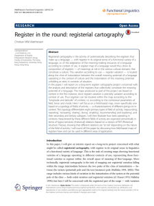 Register in the round: registerial cartography | SpringerLink