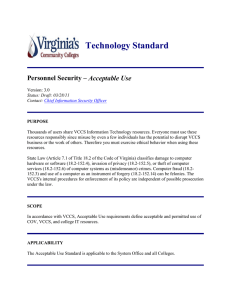 Acceptable Use Standard - Southside Virginia Community College