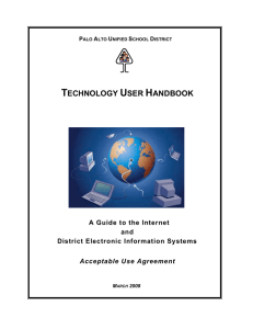 technology user handbook - Bob Staff Intranet