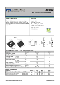 50 rebanadas aod484 mos N-canal efecto de campo Modo de mejora transistor IC nuevo QB