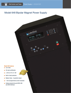 Model 648 Electromagnet Power Supply