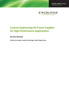 Custom Engineering HV Power Supplies for High