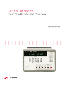 Specifying and Buying a Bench Power Supply