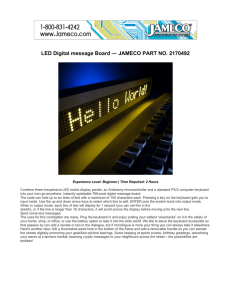 LED Digital message Board ― JAMECO PART NO. 2170492