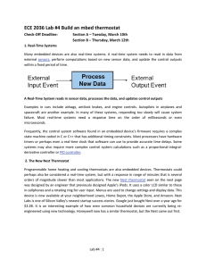 ECE 2036 Lab #4 Build an mbed thermostat