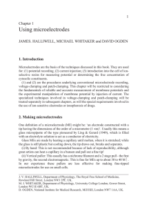 Using microelectrodes - The University of Texas at Dallas