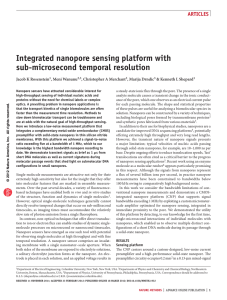 integrated nanopore sensing platform with sub