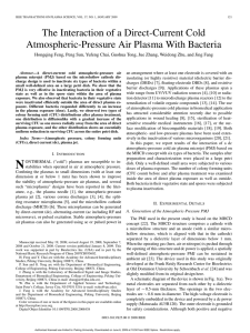 The Interaction of a Direct-Current Cold Atmospheric