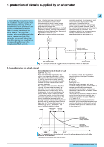 1. protection of circuits supplied by an alternator