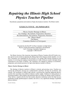 Repairing the Illinois High School Physics Teacher Pipeline