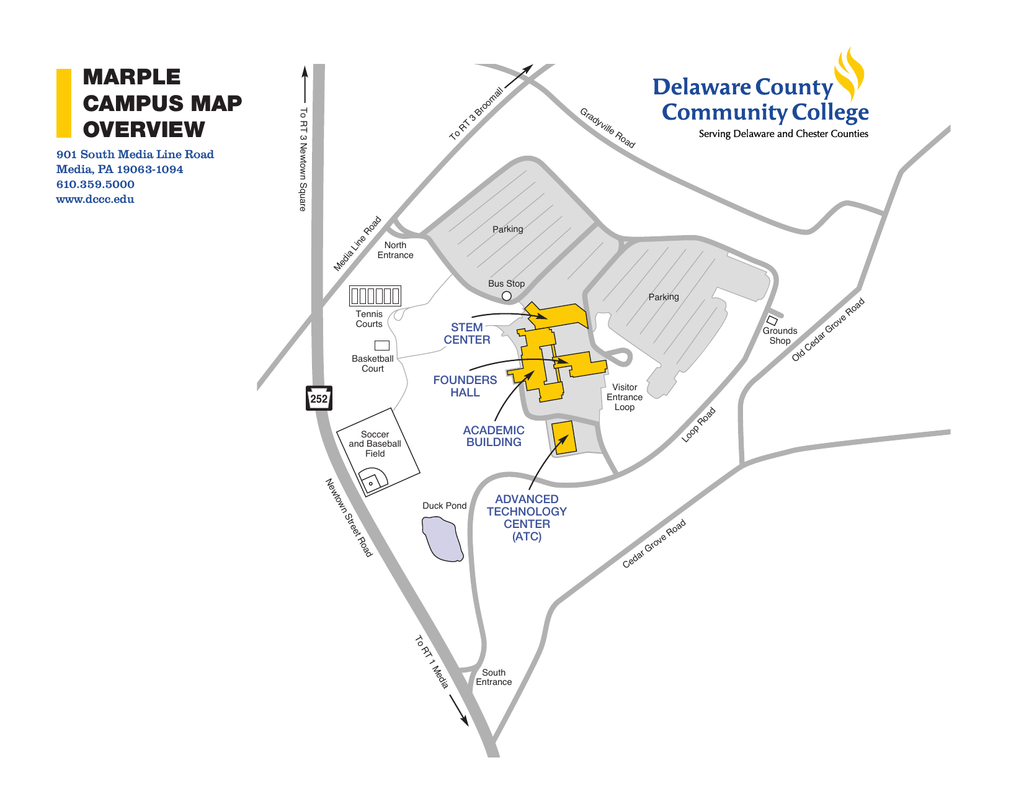 Marple Campus Map Overview