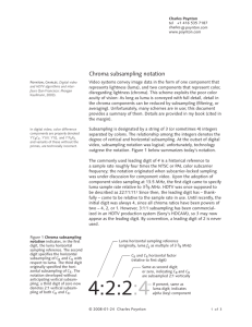 Chroma subsampling notation