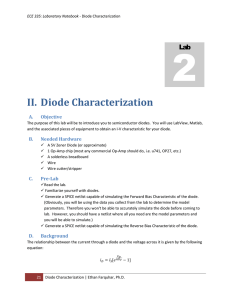 II. Diode Characterization