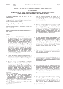 Council Directive 2007/45/EC