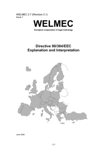 Directive 90/384/EEC - Explanation and Interpretation