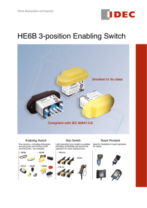 HE6B 3-position Enabling Switch