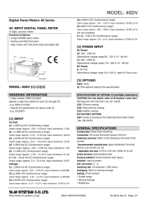 model: 40dv - M