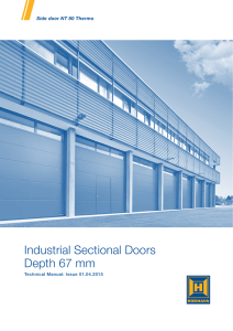 Industrial Sectional Doors - Depth 67 mm