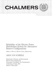 Reliability of the Electric Power Distribution System