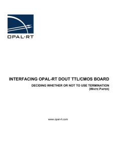 INTERFACING OPAL-RT DOUT TTL/CMOS BOARD