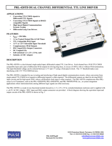 prl-420td dual channel differential ttl line driver