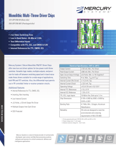 Monolithic Multi-Throw Driver Chips