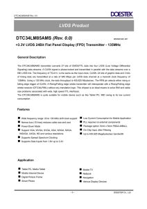 DTC34LM85AMS (Rev. 0.0) LVDS Product