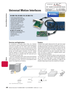 Universal Motion Interfaces