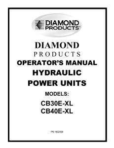 CB30E/CB40E Operator Manual