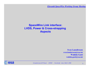 Tenth SpaceWire Working Group meeting, ESA/ESTEC
