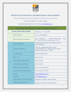 Mandatory Disclosure 2015