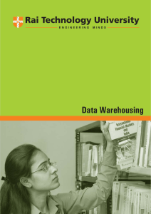 Data Warehousing - Department of Higher Education