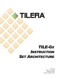 tile-gx instruction set architecture