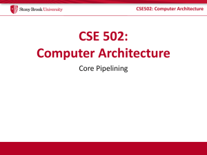CSE 502: Computer Architecture - Computer Architecture Stony