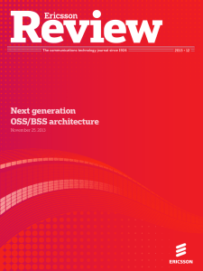 Next generation OSS/BSS architecture
