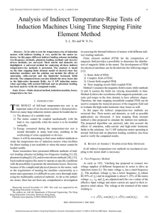 Analysis of indirect temperature-rise tests of induction machines