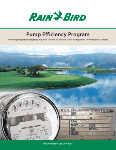 Pump Efficiency Program