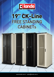19" CK-Line Free Standing Cabinets Catalogue Pdf View