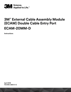 3M™ Double Cable Entry Port ECAM-20 mm