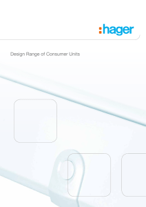 Design Range of Consumer Units