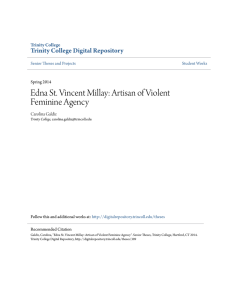 Edna St. Vincent Millay: Artisan of Violent Feminine Agency