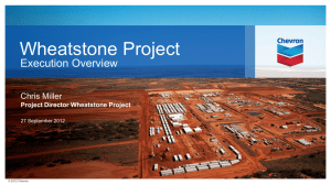 Wheatstone Project Execution Overview