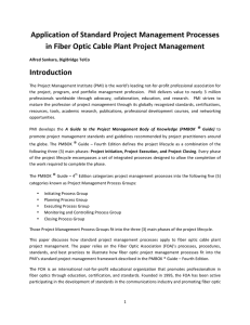 the article on project management for fiber optic