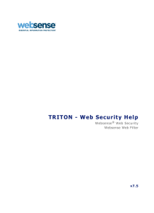 TRITON - Web Security Help