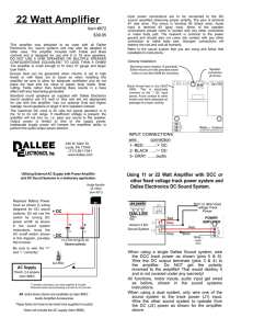 Amplifier #672 - Dallee Electronics