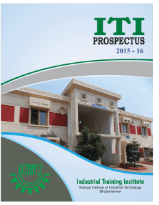 prospectus - Industrial Training Center