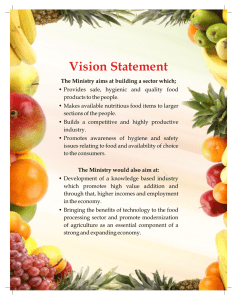 Ministry of Food Processing Annual Report 2013-14